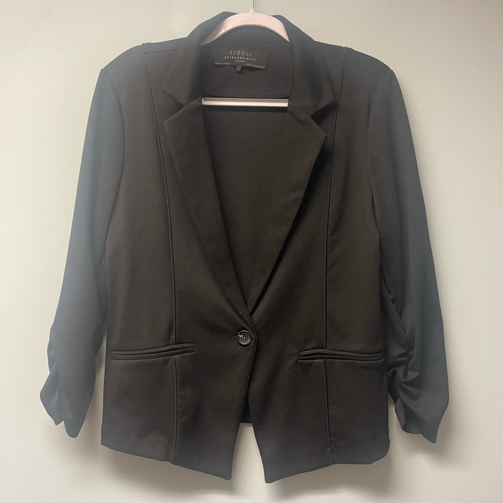 Stoosh Knit Blazer Black